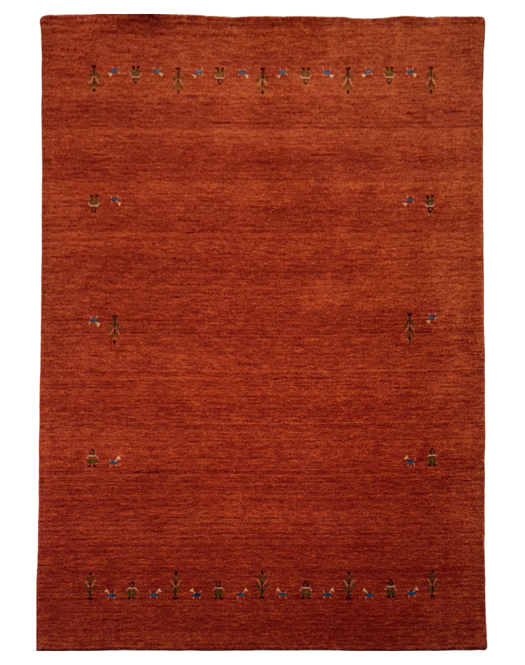 Elegant transitional rust carpet with a textured solid pattern, suitable for modern interiors.