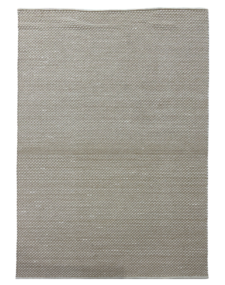 Modern brown wool carpet with a subtle textured pattern, perfect for adding warmth and style to any room.