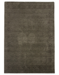 Luxurious charcoal wool carpet with a diamond lattice pattern, ideal for living spaces.