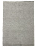 A modern gray wool carpet with a textured solid pattern, perfect for contemporary home decors.
