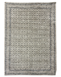 Elegant beige wool carpet with a transitional diamond lattice pattern, enhancing any room's aesthetic