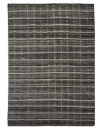 Checker Carpet in Charcoal Wool Blend