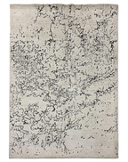 Abstract Gray Wool and Viscose Carpet